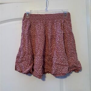 Hollister Pink Floral Skirt